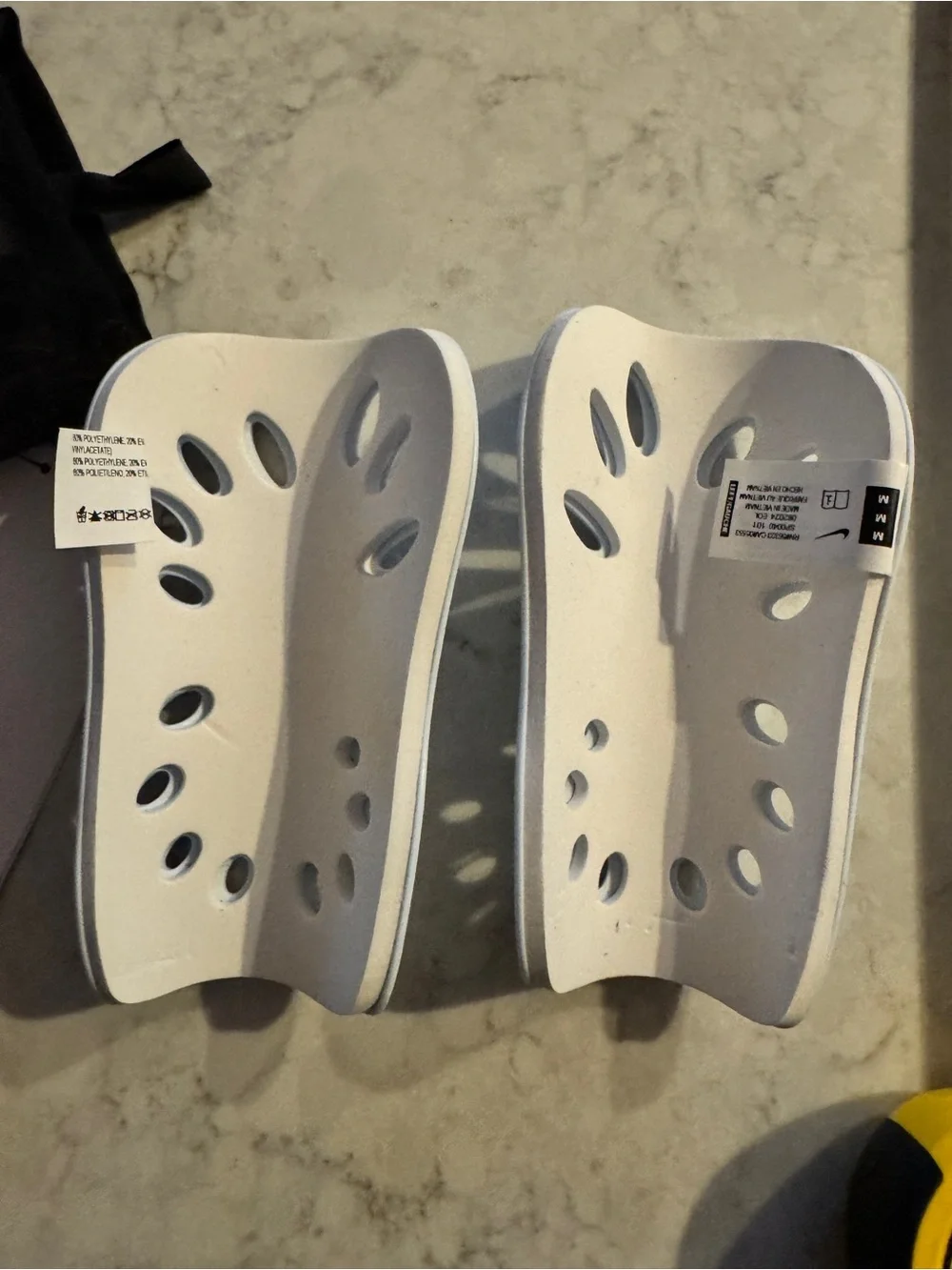 Nike Kids Gray and Black J Guard Shin Guards